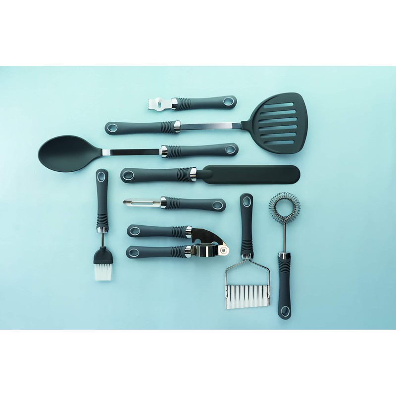 KitchenCraft KCSGNTURN Professional Solid Nylon Cooking Turner with Soft-Grip Handle,