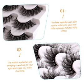 Housoutil Curly Faux Eyelashes for Women of Volume-enhancing Makeup Lashes for Daily Use Cosplay Weddings Parties Natural Dramatic Effect for All Occasions