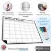 TMS A3 Monthly Planner Whiteboard | Magnetic Fridge Calendar for