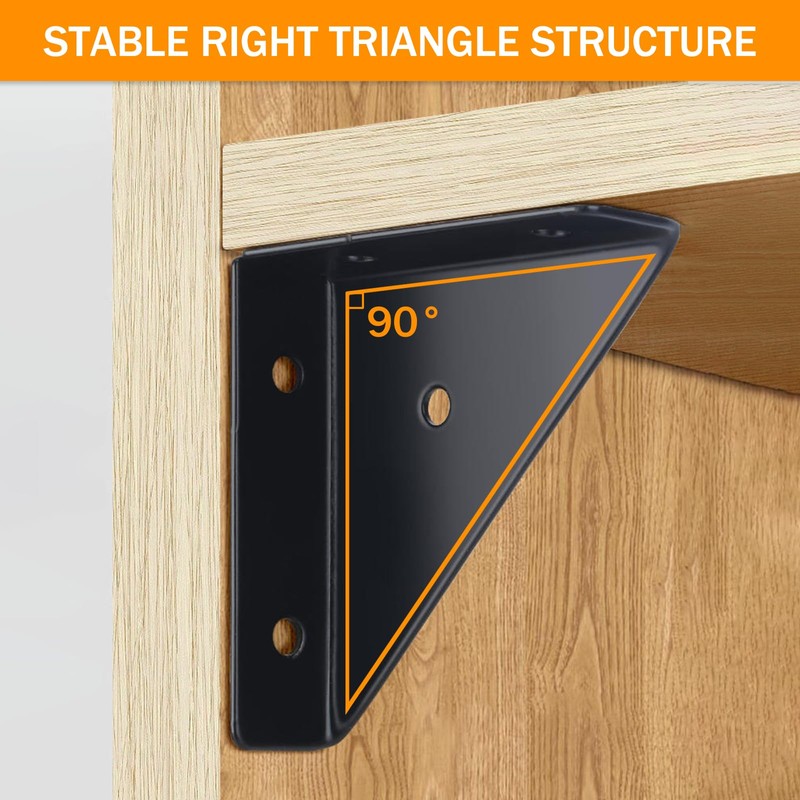 LANMIERT 12Pcs Corner Brace Brackets 66mm x 66mm Bed Corner