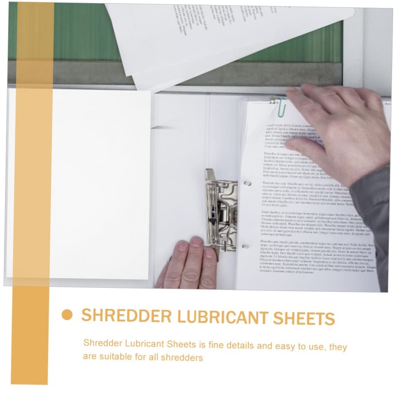 TEHAUX 10Pcs Shredder Greased Paper Paper lubricating Packets White Paper