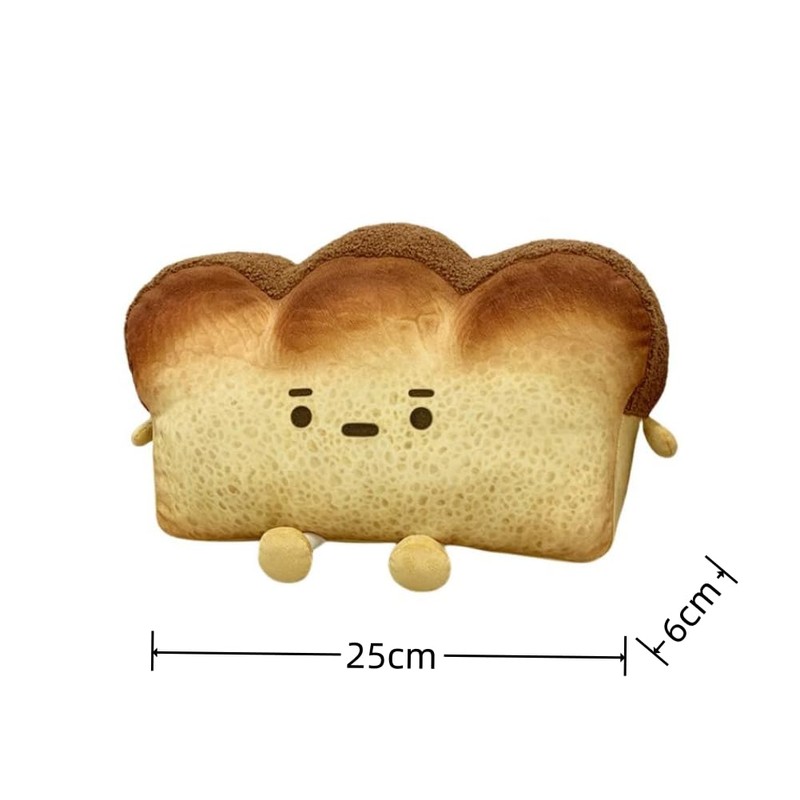 LAARNT Creative Toast bread Plush Pillow Cartoon plush toy Slice