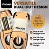 XIKAR Flip Dual Cigar Cutter - Versatile 64-Ring Gauge V-Cut