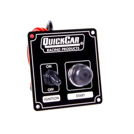 QUICKCAR RACING PRODUCTS 3-3/8 x 3-5/8 in Dash Mount Switch Panel P/N 50-802