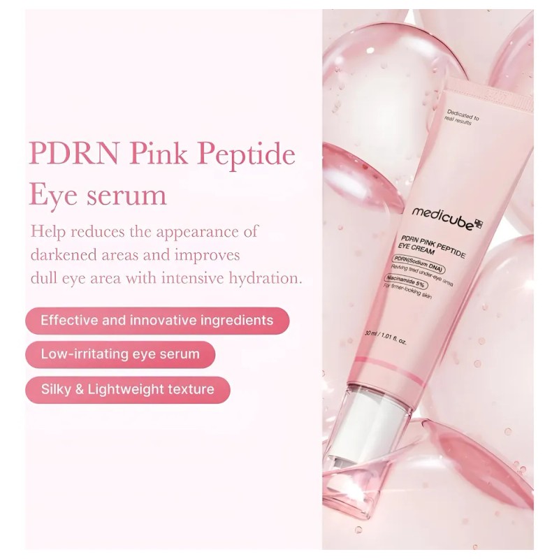 Medicube Pdrn Pink Peptide Crema Ojos 30 Ml Día/noche