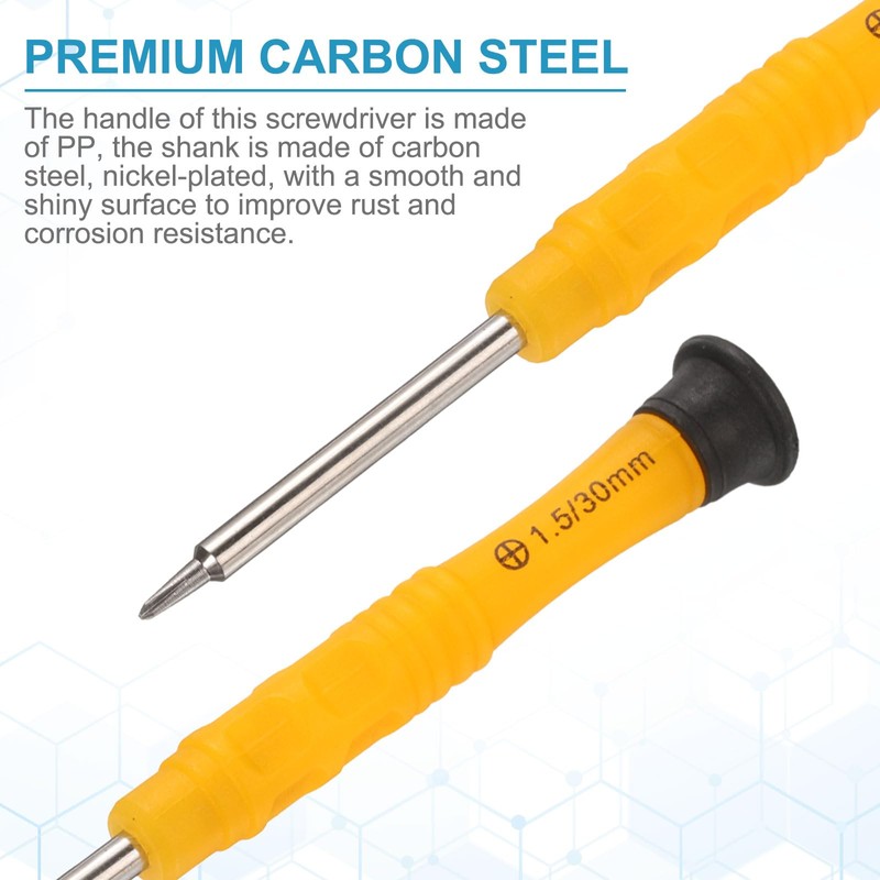 sourcing map 2pcs PH3 Mini Phillips Screwdriver 3mm Shank Cross