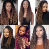 WIGENIUS Faux Locs Wavy Crochet Hair 6 Packs 18 Inches