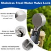 smseace Outdoor Faucet Lock Device kit 304 Stainless Steel Faucet