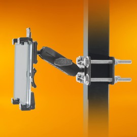 iBOLT TabDock Bizmount Pillar Mount- Heavy Duty Forklift Tablet Mount for Warehouse Vehicles and 7-10 inch Tablets