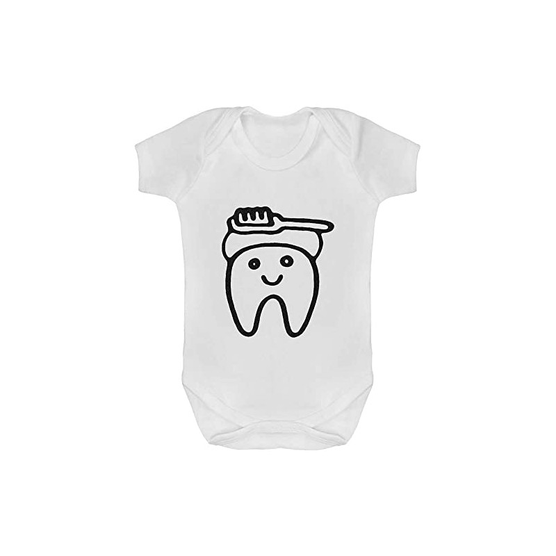 Azeeda 3-6 Month 'Tooth & Brush' Baby Grow/Bodysuit (GR00083553)