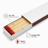 jameitop® 2 XXL / Jumbo Packs of Matches Without Print/White