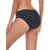 Ocean Blues Parte inferior de bikini con tiras de lunares