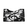 Retro Music Notes Pattern Rectangle Tissue Box Cover PVC Faux