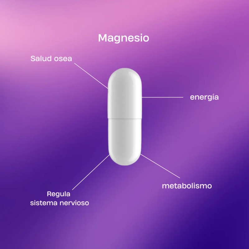 Citrato De Magnesio, 180 Cpsulas 500 Mg, Sin Azcar, Keto