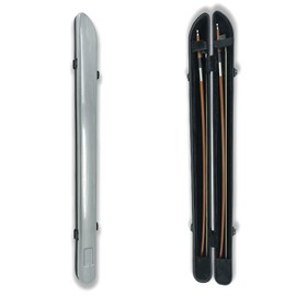 Yinfente Violin Viola Bow Case Bow Bag Carbon Fiber Bow Cases Strong Light Hold 2pcs Bow (silver)