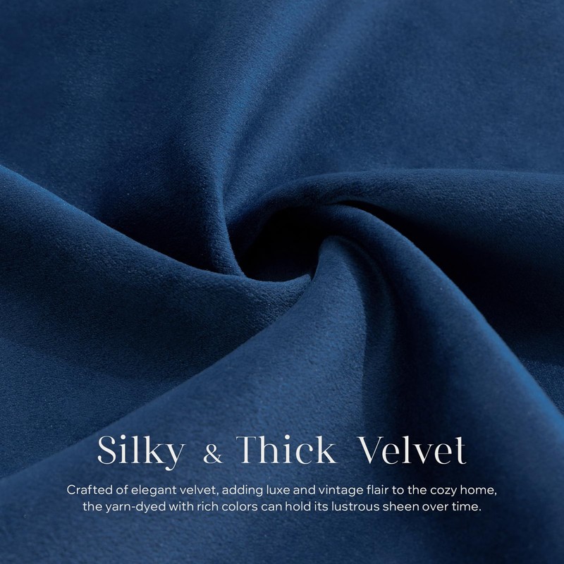 Phantoscope Pack of 2 Velvet Decorative Throw Pillow Covers Soft