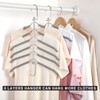 TOPIA HANGER Clothes Hanger Space Saving, 6 Tier Shirt Coat
