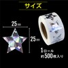 Aurora Roll Stickers RLS-014 Silver, Silver, Star Seals, Gift Stickers,