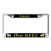 Save The Bees Chrome License Plate Frame