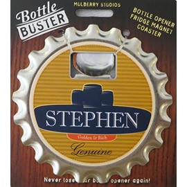 Mulberry Studio Bottle Opener Fridge Magnet Coaster All in One - Stephen