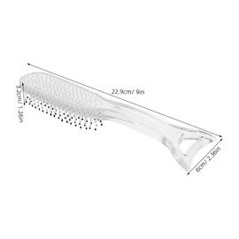 WOONEKY Detangling Brush for Adults Static Mermaid Tails Hair Comb with Gua Sha Scalp Massage Tool for Wet Dry Hair Ergonomic Nonslip Handle for Comfortable Grooming