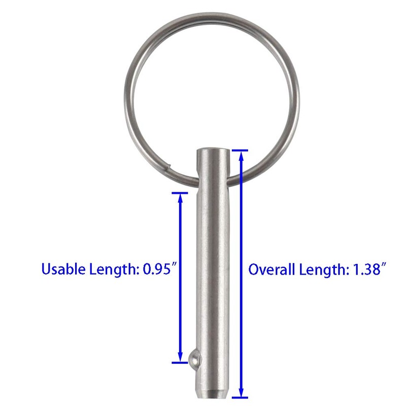 VTurboWay 2 Pack Small Quick Release Pin, Diameter 3/16", Usable