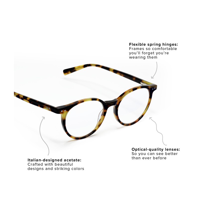 eyebobs Premium Reading Glasses for Men and Women | Case