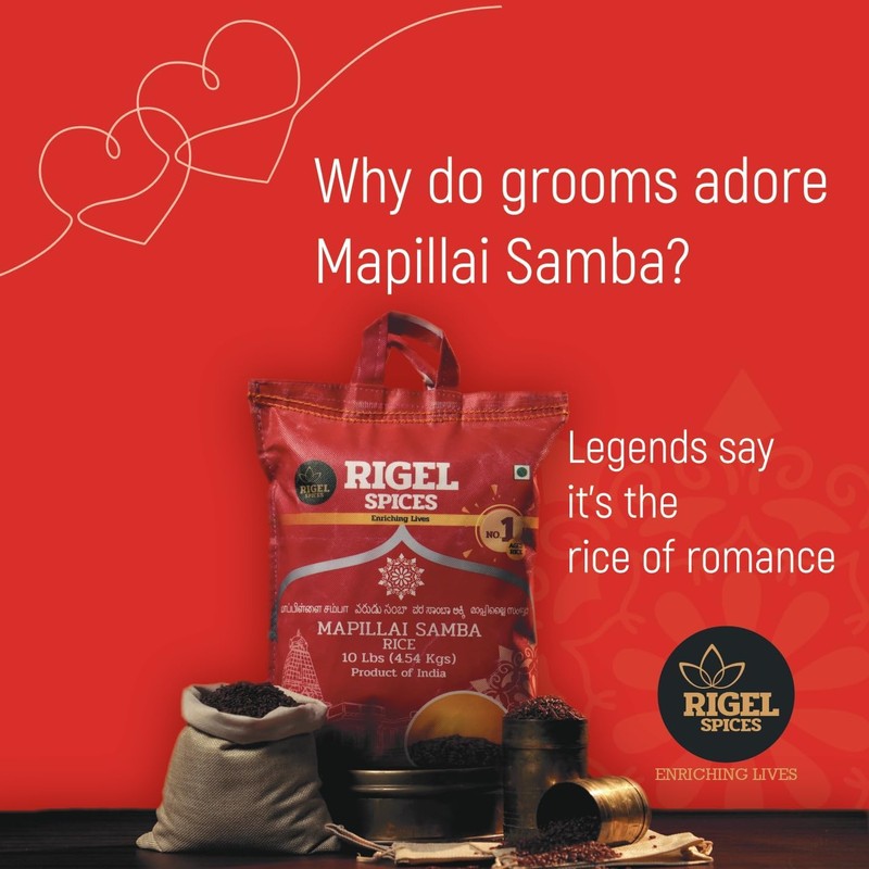 Rigel Spices | Mappillai Samba Red Rice | 12+ MONTHS