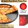 HERMARM 12 Inch Pizza Pan for Oven, 2 Pack Nonstick