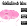 Pink Ribbon, 50m x 5mm Ribbon for Balloons,Balloons String Ribbon