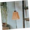 Cabilock Rattan Woven Pendant Lampshade Rustic Sconce Cover Style Small