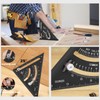 LARMEIL 7 inches Carpenter Square Tool, Triangle Square with Deep