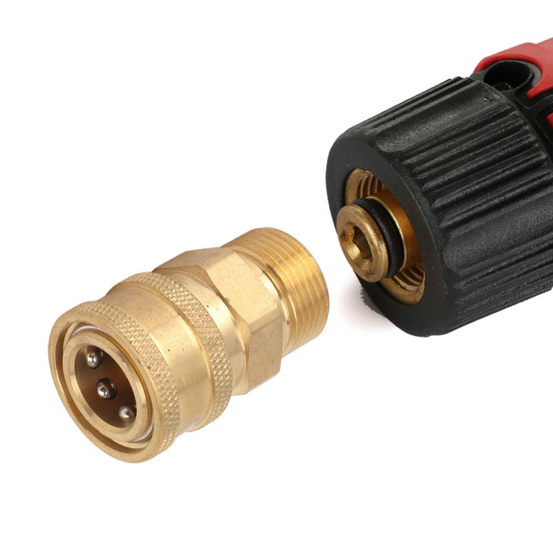 2Pcs Pure Copper M22 High Pressure Washer Fitting Adapter 3/8