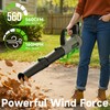 Leaf Blower Cordless with 2× 5.0Ah Batteries and Charger, 21V