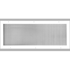 16" x 24" or 24" x 16" Cube Core Eggcrate Return Air Grille - Aluminum Rust Proof - HVAC Vent Duct Cover - White [Outer Dimensions: 17.75 x 25.75]