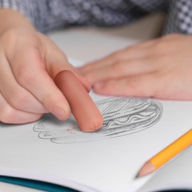 Genuine Fred Cocktail Wiener ERASERS, Set of 5, Humorous Hot Dog Design, Fun Desk Accessory, Perfect for School, Home, or Office, Gift-Ready Packaging