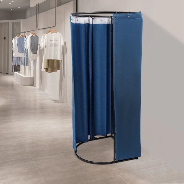 TBvechi Portable Outdoor Dressing Room Fitting Room Blue Curtain Privacy