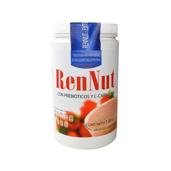 Malteada Rennut Suplemento Polvo 1 Kg Desacaf Sabor Fresa