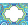 Barker Creek 3-1/2 x 2-3/4" Name Badges/Self-Adhesive Labels, Moroccan, 45-Count