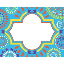 Barker Creek 3-1/2 x 2-3/4" Name Badges/Self-Adhesive Labels, Moroccan, 45-Count (LL-1530)