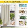 NICETOWN 2 Panels Weighted Blackout Curtains Patio Waterproof Outdoor Curtains,