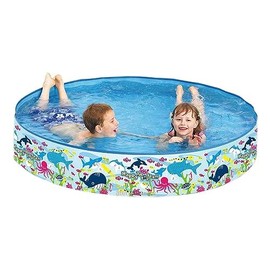 Jilong Happy Sea Paddling Pool Diameter 150 x 25 cm Children's Pool Swimming Pool with Fixed Walls