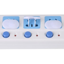 Tapas para Enchufes de Seguridad, 100 Piezas, Plástico, Protectores de Tomas Eléctricas, Doble Aguja, para Niños