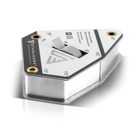 STAHLWERK Magnetic Welding Angle Magnetic Angle Welding Magnet Switchable 45° - 165° 30 kg / 66 lbs