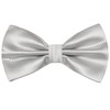DonDon Men's Adjustable Bow Tie and Pocket Square -