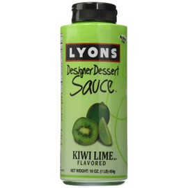 Lyons Kiwi Lime Designer Dessert Sauce Squeeze Bottle, 16 ounces
