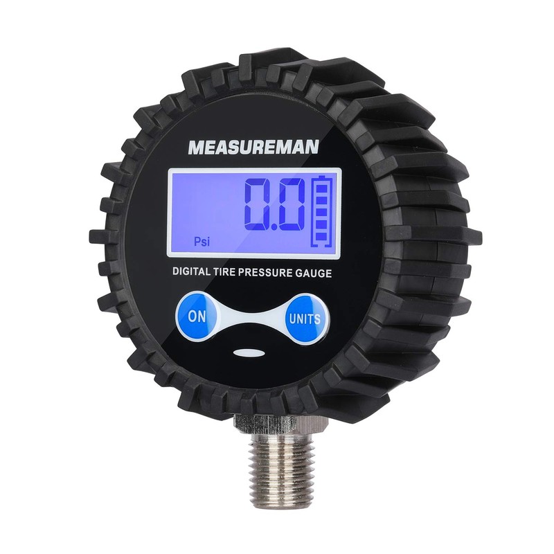 MEASUREMAN 2-1/2" Dial Size Digital Air Pressure Gauge with 1/4''