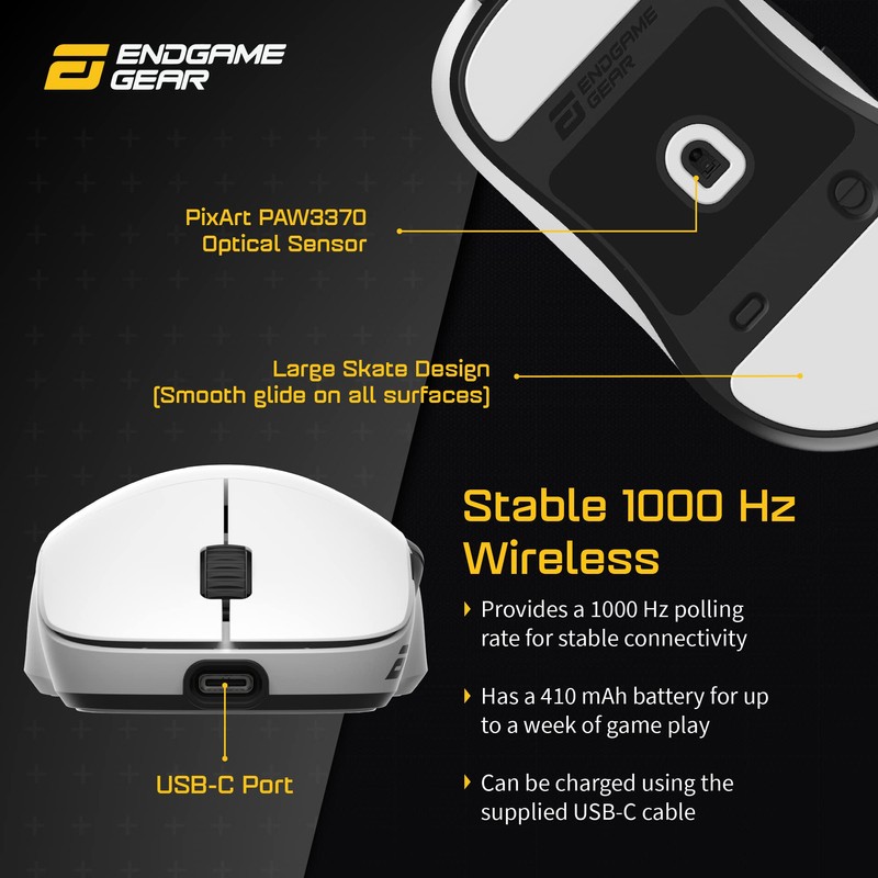 Endgame Gear XM2we EGG-XM2WE-WHT Wireless Gaming Mouse White