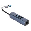 USB to Ethernet Adapter 4 Ports 100Mbps 5Gbps Aluminium Alloy