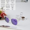 Joopin Purple Mirrored Polarized Sunglasses for Women Men Trendy Clear
